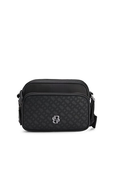 BOSS Monogram desenli çapraz askılı çanta