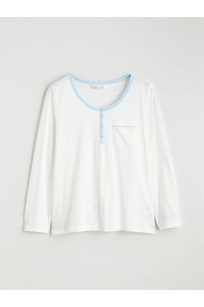 LC Waikiki Plus Size U-Neck Women's Pajama Set