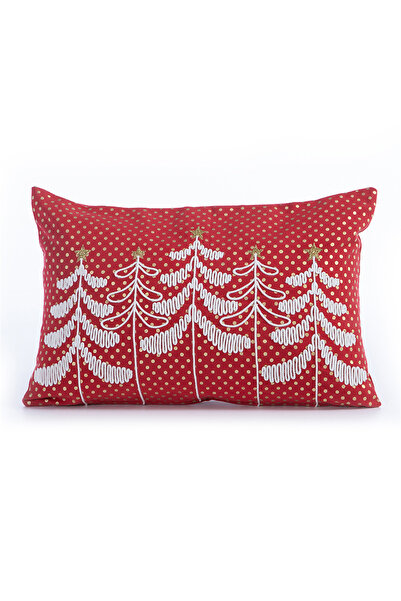 Nef Nef Homeware Nef-Nef Hello Christmas Decorative Cushion 30x45 cm white-red