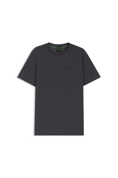 BOSS Kontrast Logolu Streç Pamuklu T-Shirt