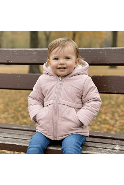 alqarat جاكيت مبطّن بالفرو مع قبعة