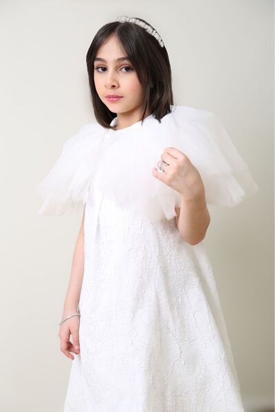 Generic Girls' dress with puffy sleeves