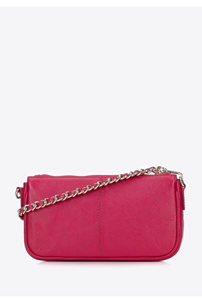 Wittchen Women's double croco leather handbag with case, pink, leather