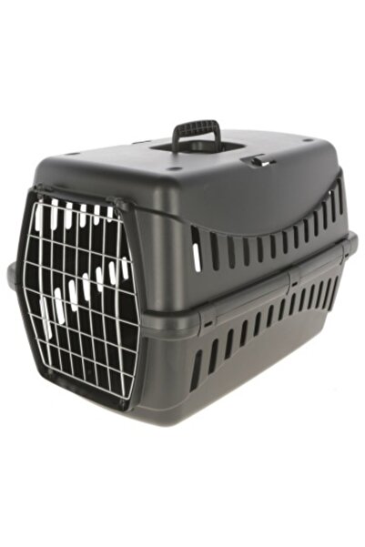 KERBL Plastic Pet Carrier - 58 x 38 x 38 cm - Black