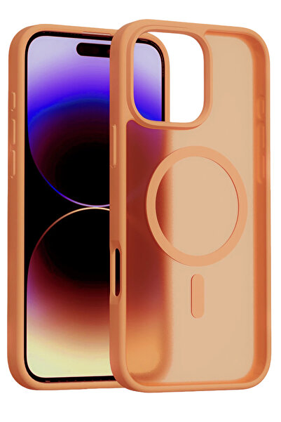 Fuchsia iPhone 16 Pro Max Jota Magsafe Cover - Orange