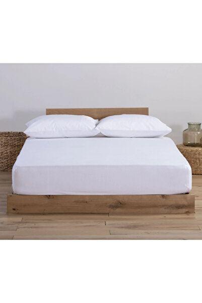 Nef Nef Homeware Mattress Protector Cotton Single Jersey 100x200 White