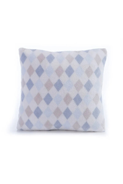 Nef Nef Homeware Decorative Pillow Fleece Sweet Rhombus 35x35 Blue