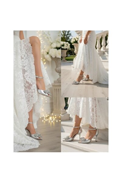 LUISA FIORE GLAMIA Silver Women's Stiletto Shoes