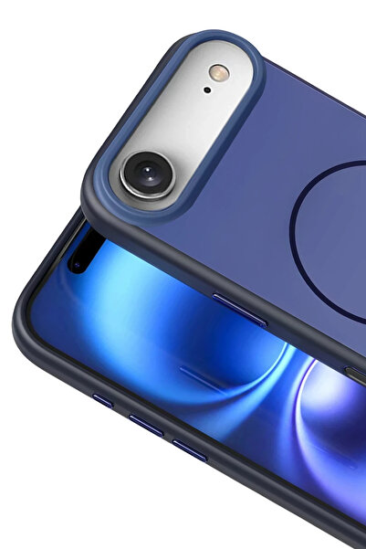 Fuchsia Apple iPhone 17 Air Neva Magsafe Cover - Navy Blue