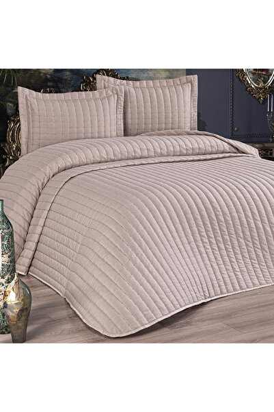 Asir Double Bed Cover Set 250x260 cm + 2 Pillowcases 55x75 cm Dublin - Cappuccino