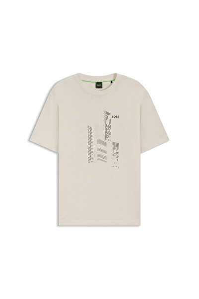 BOSS Baskılı pamuk jarse tişört