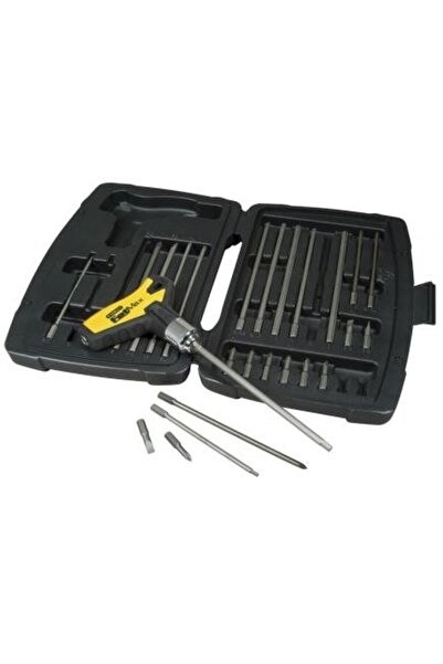 FiSKARS Stanley 0-79-153 Set mixt 25 biti cu maner T + carcasa