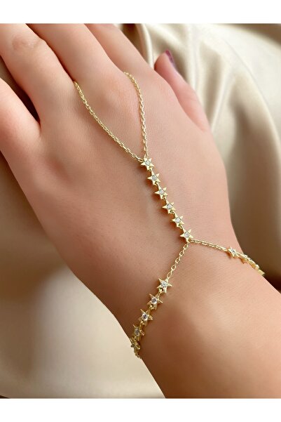 melora 925 ayar yıldız gold şahmeran - Ahşap takı kutusuyla gönderilmektedir