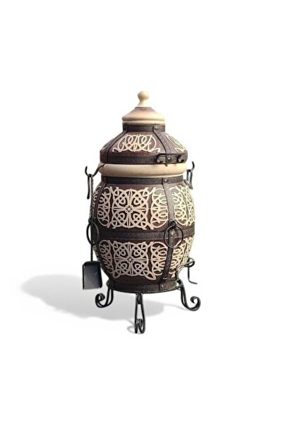 Tandor Cuptor Tandoor Ceramic Tandyr Safran, Tandor, 130 L, Maro/Alb