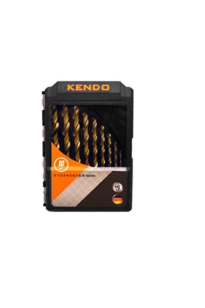 Kendo Set 10 burghie pentru metal 1.0-10.0 mm cobalt HSS-Co