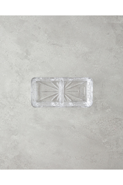 English Home حامل عرض كوزميك كام ذو قسمين 18×9 سم شفاف