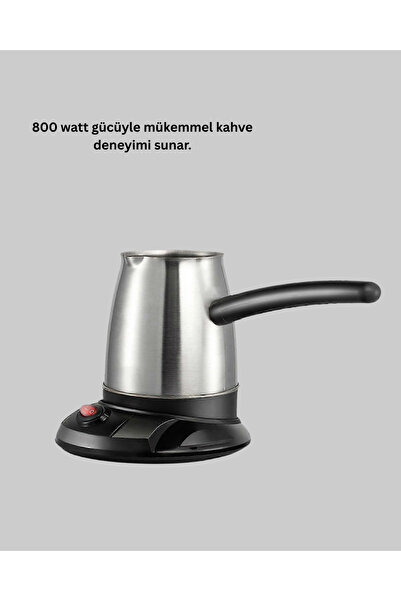 shopwave 800W Stainless Electric Coffee Pot Hidden Resistance and Ergonomic Handle