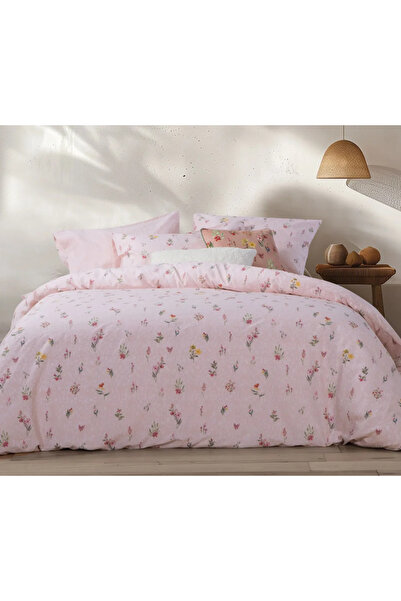 Nef Nef Homeware Plant duvet cover set 240x230 + 2 pillowcases 52x72 Pink