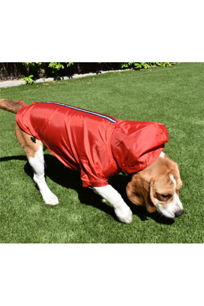 NAYECO Poncho reflectorizant de ploaie - Roșu - 3 XL