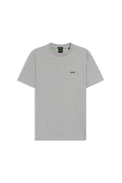 BOSS Kontrast Logolu Streç Pamuklu T-Shirt