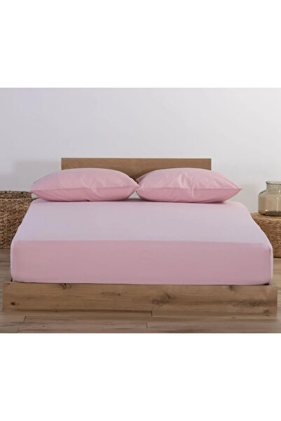 Nef Nef Homeware Protector de pat din bumbac dublu Jersey 160x200 roz