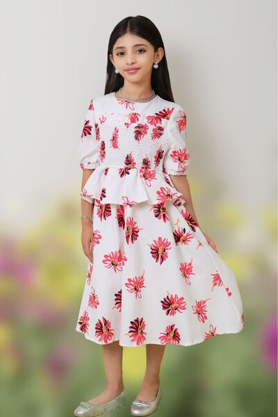 Generic Girls' floral print dress