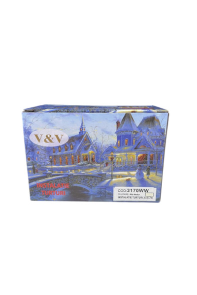 VNV Christmas icicle lights, 120 LEDs, 3 x 0.7 m, model 3170WW, warm white