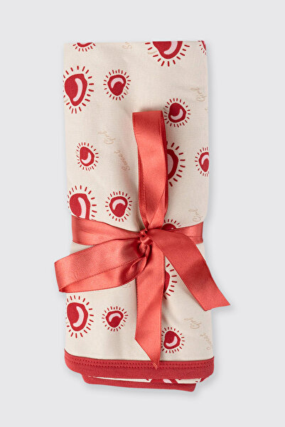 Panço Yenidoğan Çift Taraflı Kırmızı Battaniye