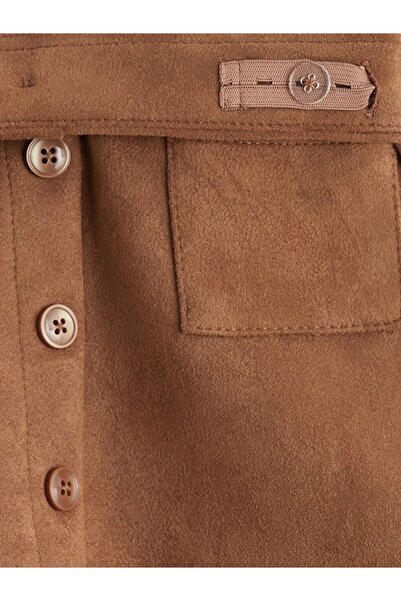 LC Waikiki Lcw Kids Suede Girls' Skirt and Pantyhose