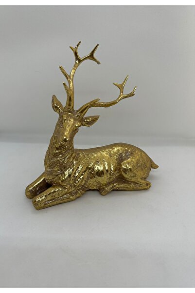 Armonia Floral Decoratiune de Craciun caprioara aurie