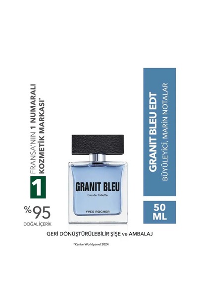 Yves Rocher Granit Bleu - EDT 50 ml