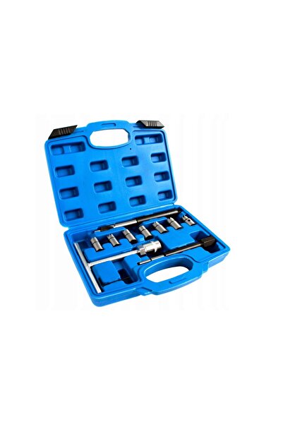 Silver Injector seat reconditioning cutter set, 10 pieces,