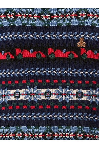 GAP Erkek Bebek Lacivert Bisiklet Yaka Kazak