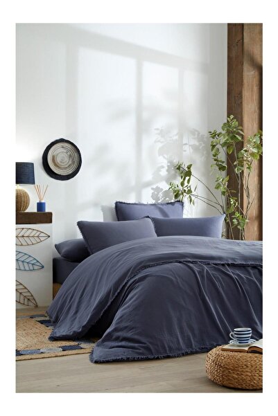 Özdilek Sofia Çift Kişilik Lastikli Çarşaf Muslin Nevresim Takımı