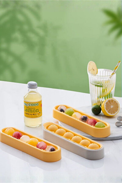 Orvila Lunara Silicone Sphere Ice Mold 22X5.5 cm - Leakproof - Easy to Remove