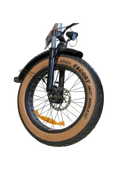 heugers 20x4.0 E-Bike Zırhlı Dış Lastik Seti (Ön + Arka) – Amber Yanaklı, Düşük Yuvarlanma Dirençli