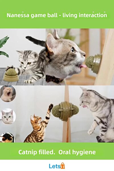 Letsii كرة لعب مريحة بالقطن والنعناع 5 سم