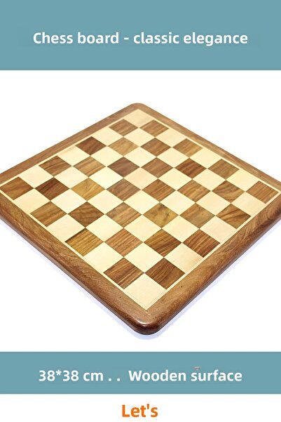Letsii Wooden Chess Board 38 cm Classic and Stylish Design