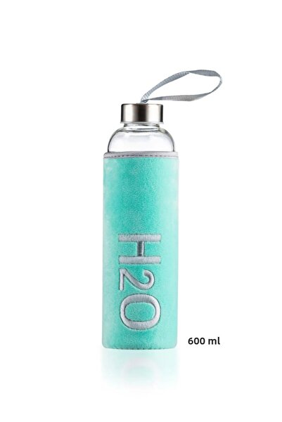 Tohana H2O Glass Flask with Plush Cover 600 ml
