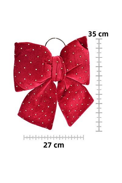 Waldern Red Gilded Ribbon 27*35 Christmas Tree Ornament