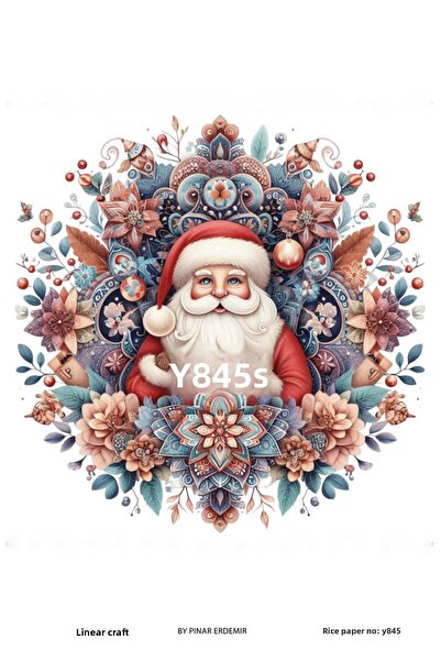 LİNEART ورق ديكور نحاسي بنمط السنة الجديدة رقم: Y845- 29x42 سم