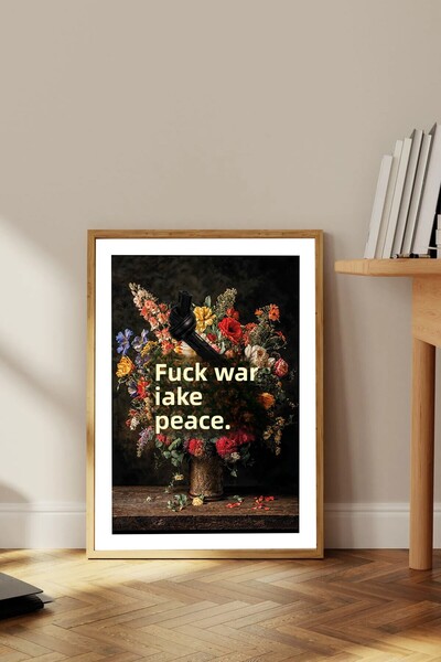 Dekorsiahome Τραπέζι σαλονιού κουζίνας με ξύλινο πλαίσιο μονοκόμματο TK1671