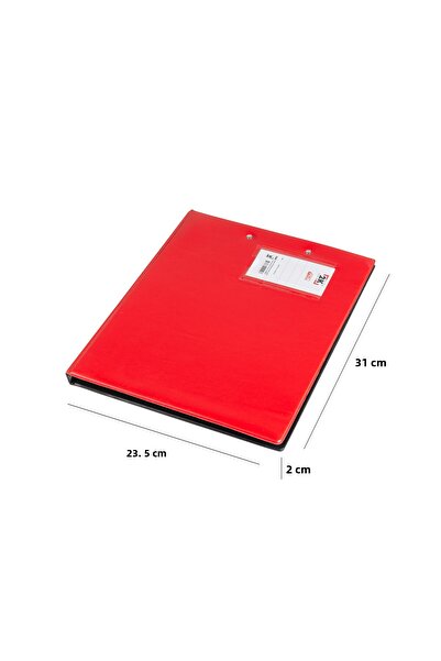 2K Patient Folder, A4 Secretarial, Double Mechanism Folder, Patient File, 23X31 Cm., Red