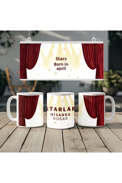 Beramussa ستارة المسرح المضيئة من ستارز نيساندا وكأس مضيء - هدية عيد ميلاد للرجال والنساء