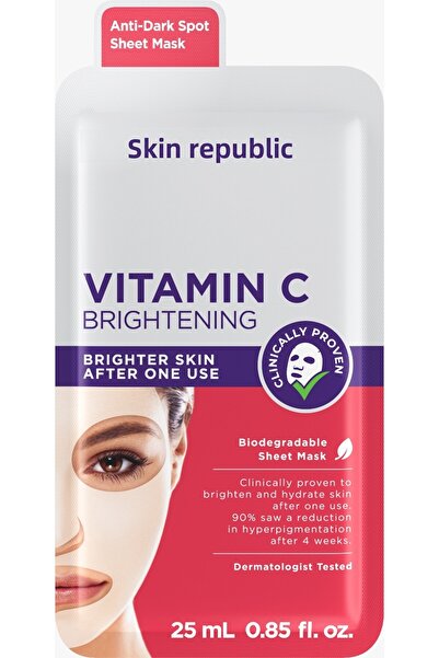 Skin Republic قناع الوجه المضيء بفيتامين سي