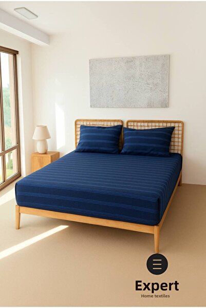 Ersperto Buldan Işi Striped Sheet Set / Set Double Size 160X200Cm