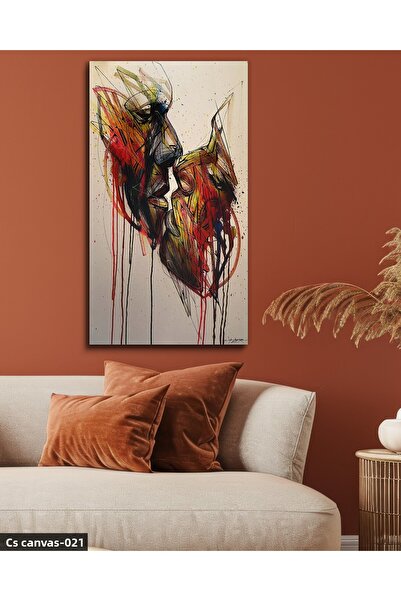 CeSht The Love of Colorful Lines One Piece Canvas, Canvas Painting