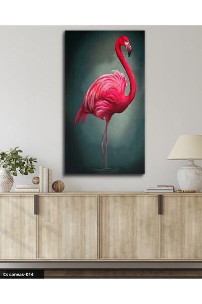 CeSht Pink Flamingo One Piece Canvas, Canvas Painting