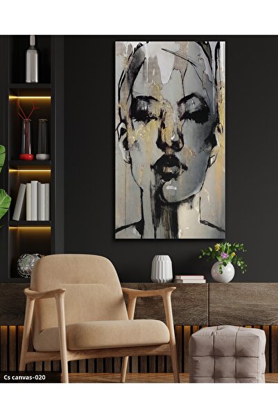 CeSht Portrait of a Golden Woman One Piece Canvas, Canvas Painting