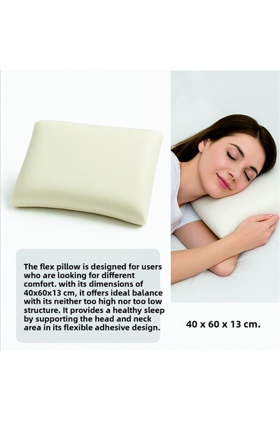 YARENWOOD Flex Pillow, 40 × 60 × 13 cm Visco Pillow, Comfortable Pillow